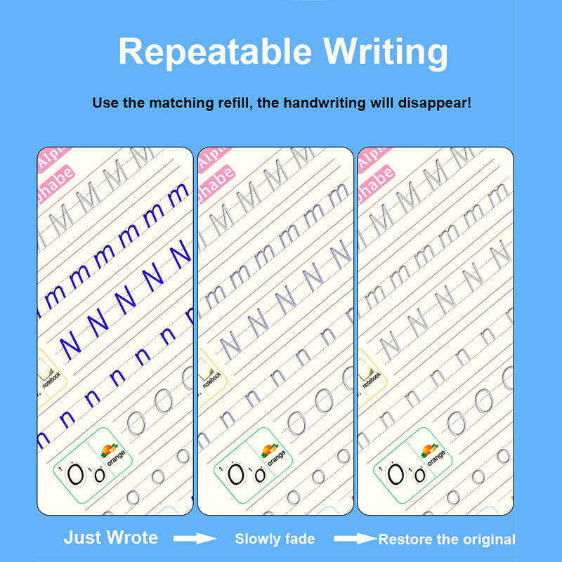 Hot Selling Preschool Hard Pen And Groove Copybook Practice Copybook For Children In English